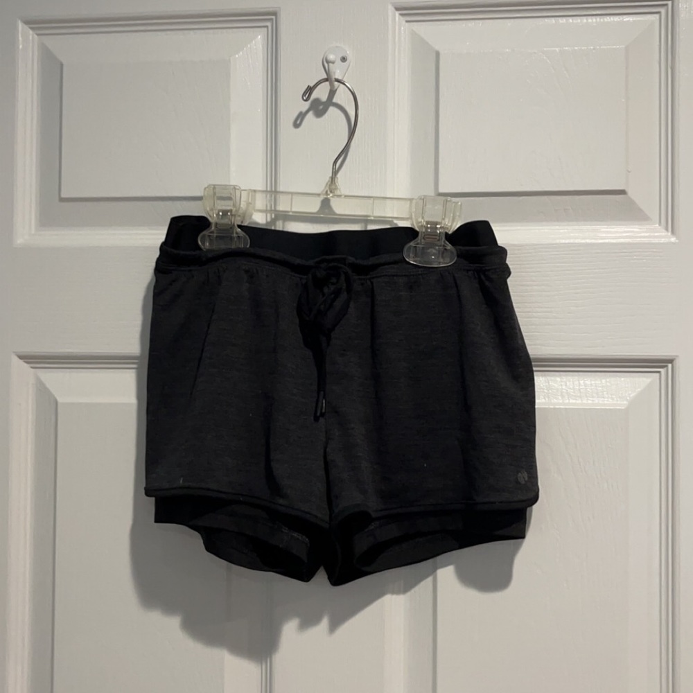 Black athletic shorts